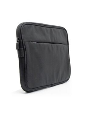 Black padded iPad Holder Travel Bag  w/side zip for  Backpack or Suitcase New